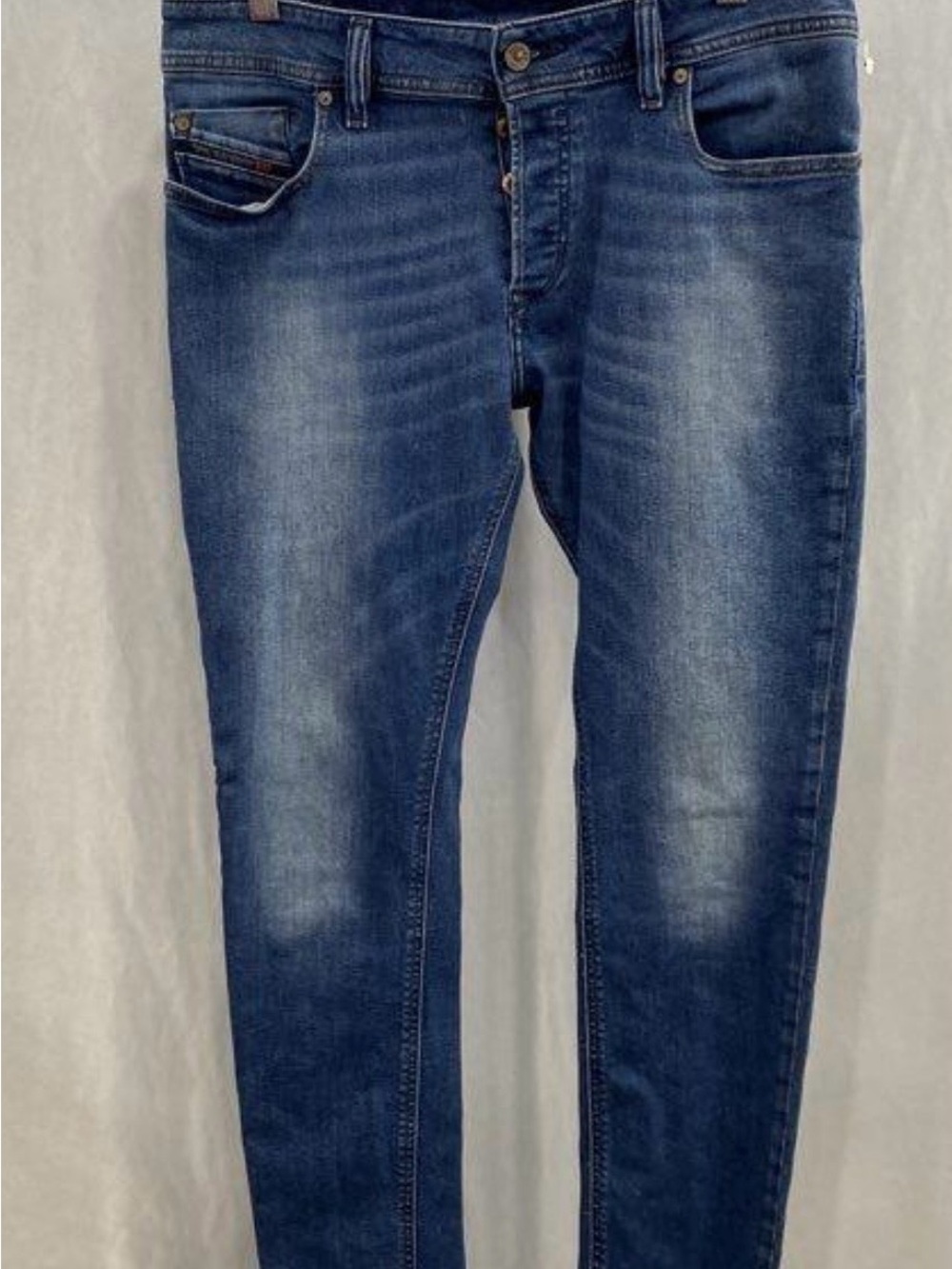DIESEL Men's Slim Fit Blue Jeans